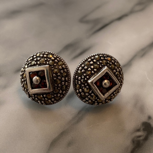 Marcasite and Earrings - Picture 2 of 6